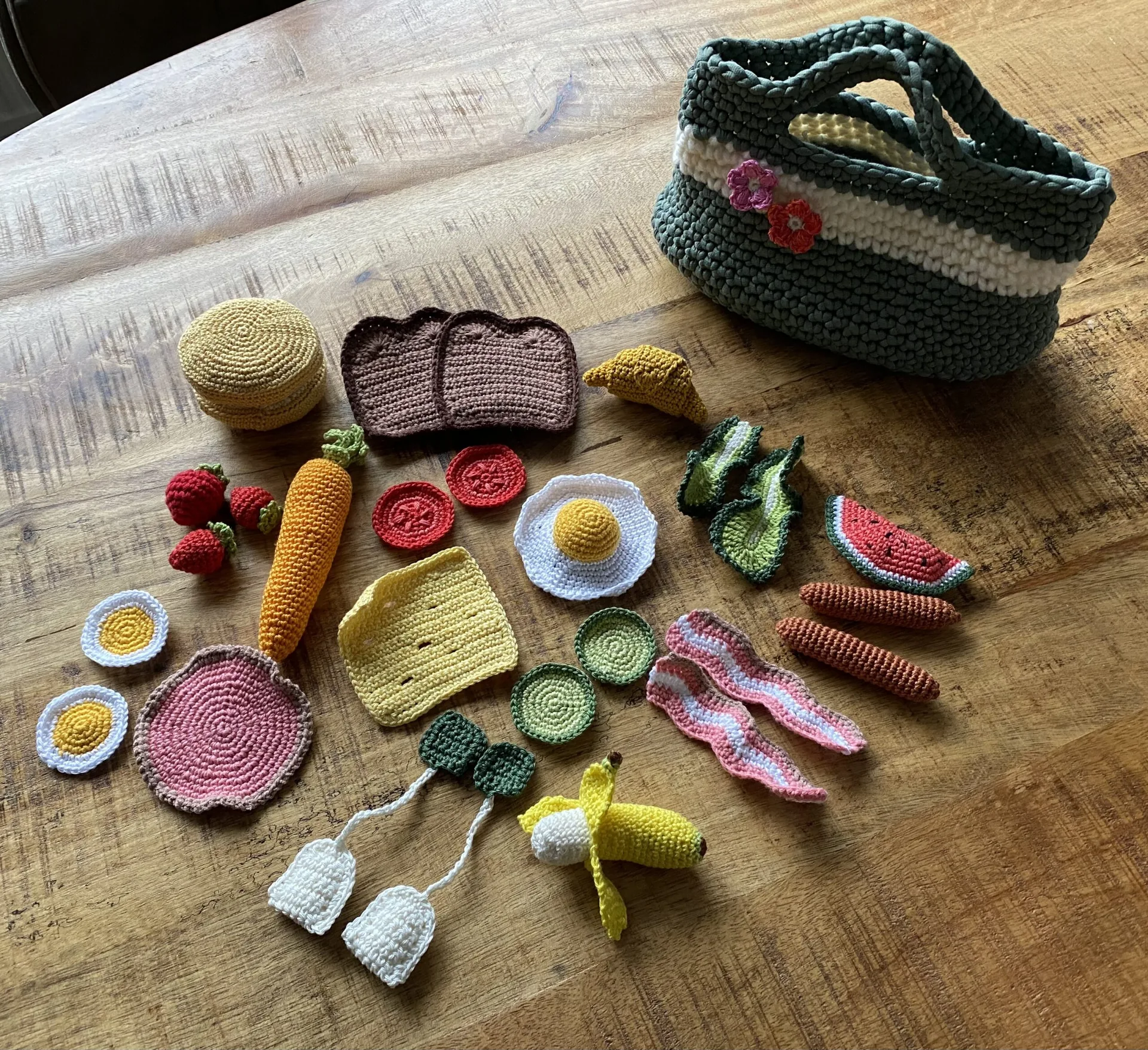 Tas met picknick spullen